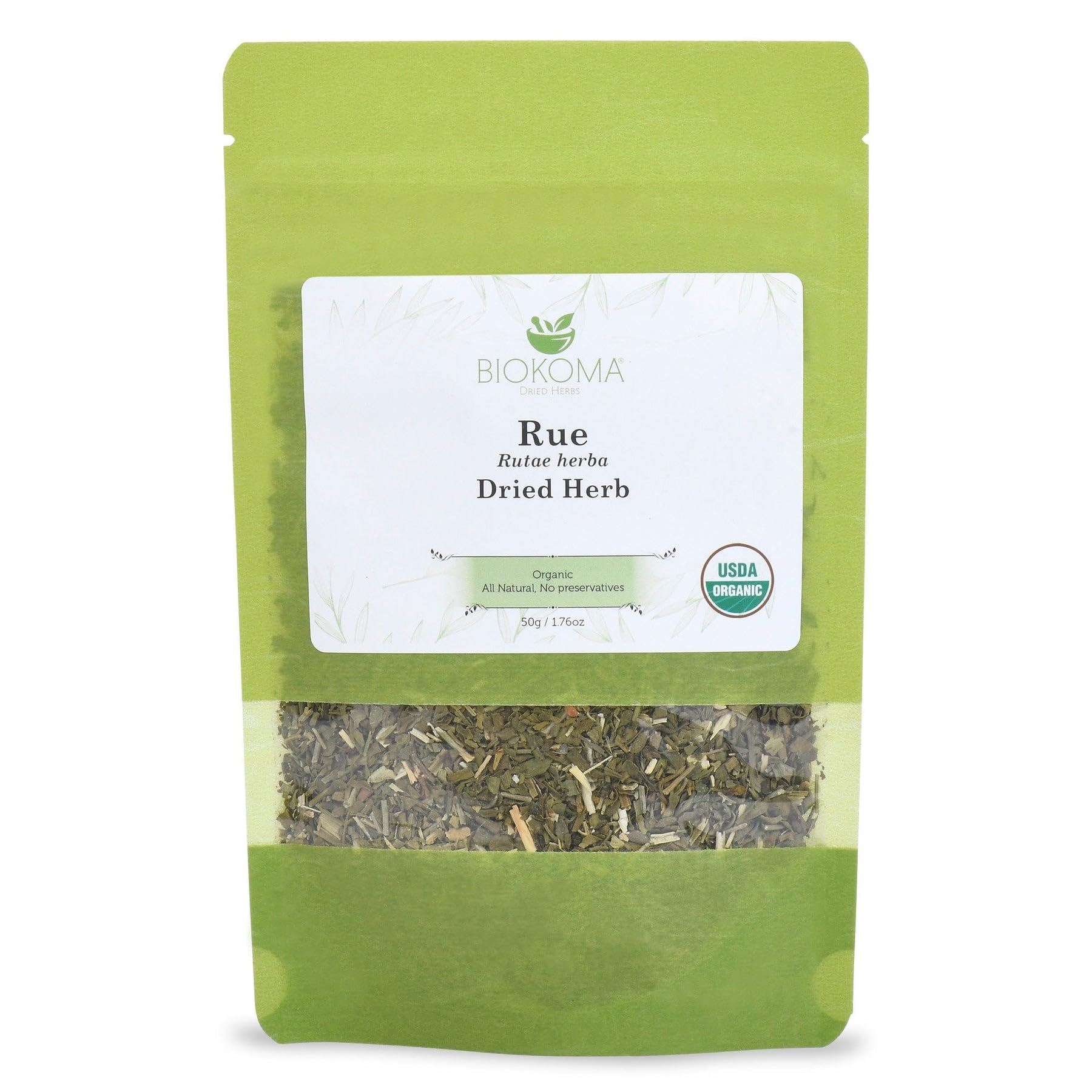 Biokoma front pouch showing resealable organic packaging and freshness benefit