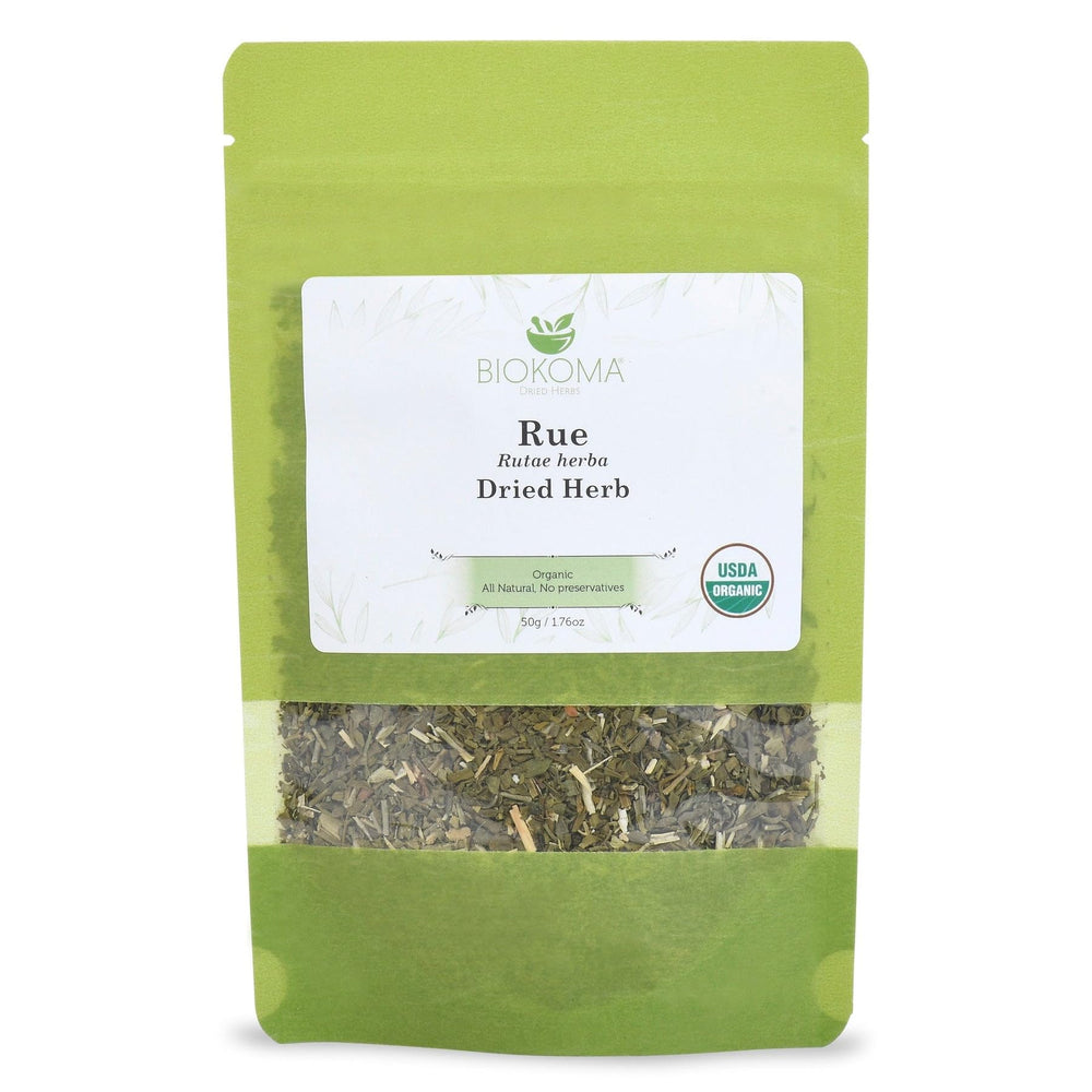 Biokoma front pouch showing resealable organic packaging and freshness benefit