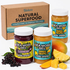 Biolore front packaging set showing three jars and gift box, convenient gifting