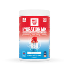 BIOSTEEL front packaging displaying the Ice Pop hydration label and serving info for clarity