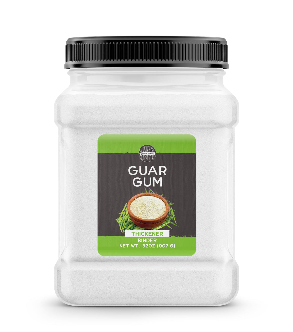 Birch & Meadow front package shows 2 lb bag and clear branding, convenient storage