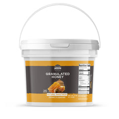 Birch & Meadow front view of resealable 6 lb bucket showing label and packaging benefit