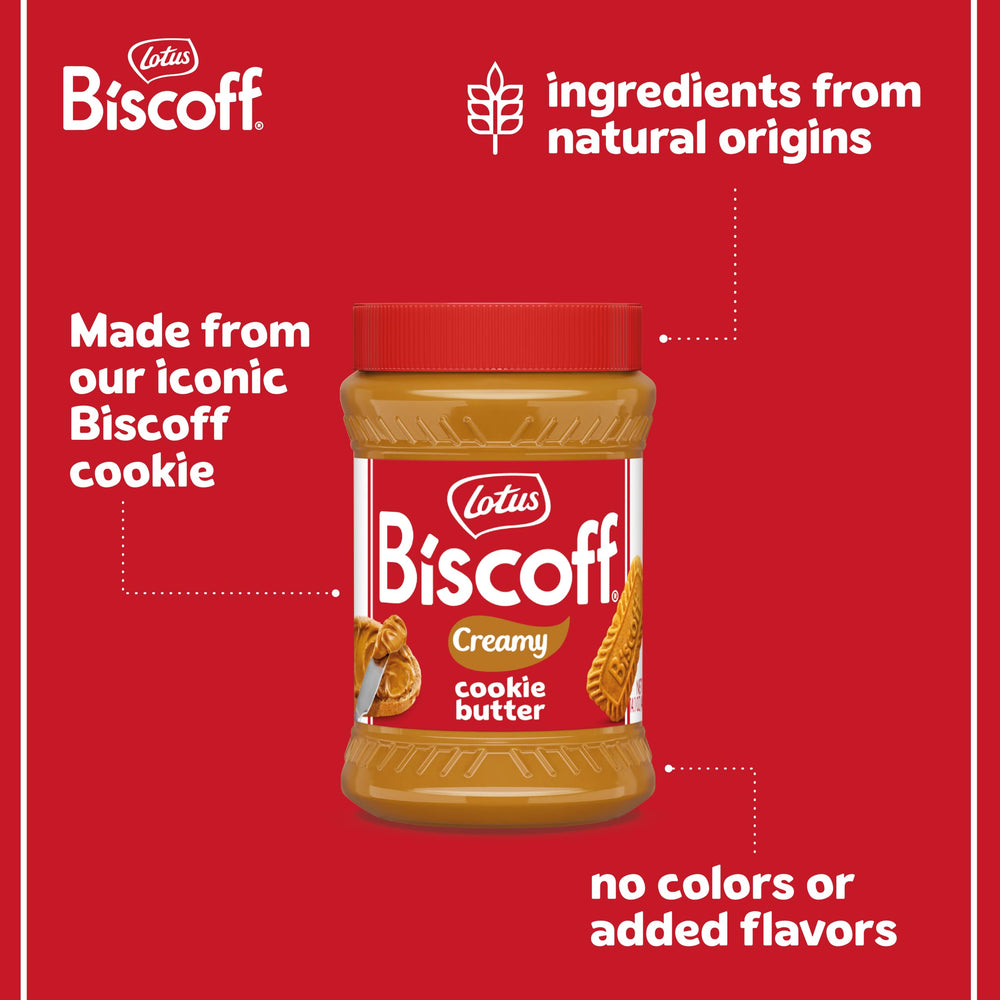 Biscoff breadstick dipped into spread in hand showing convenient use