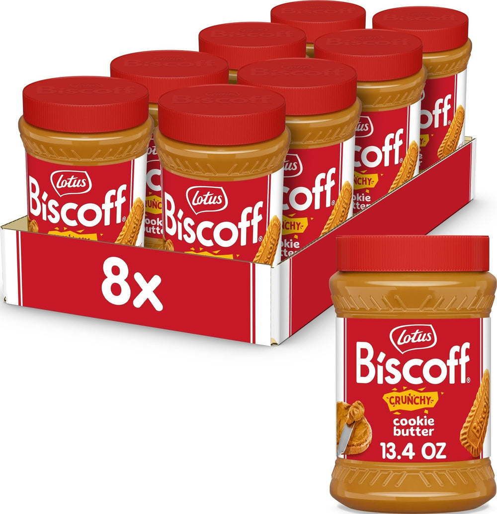 Biscoff jar front packaging showing label and size for clear identification