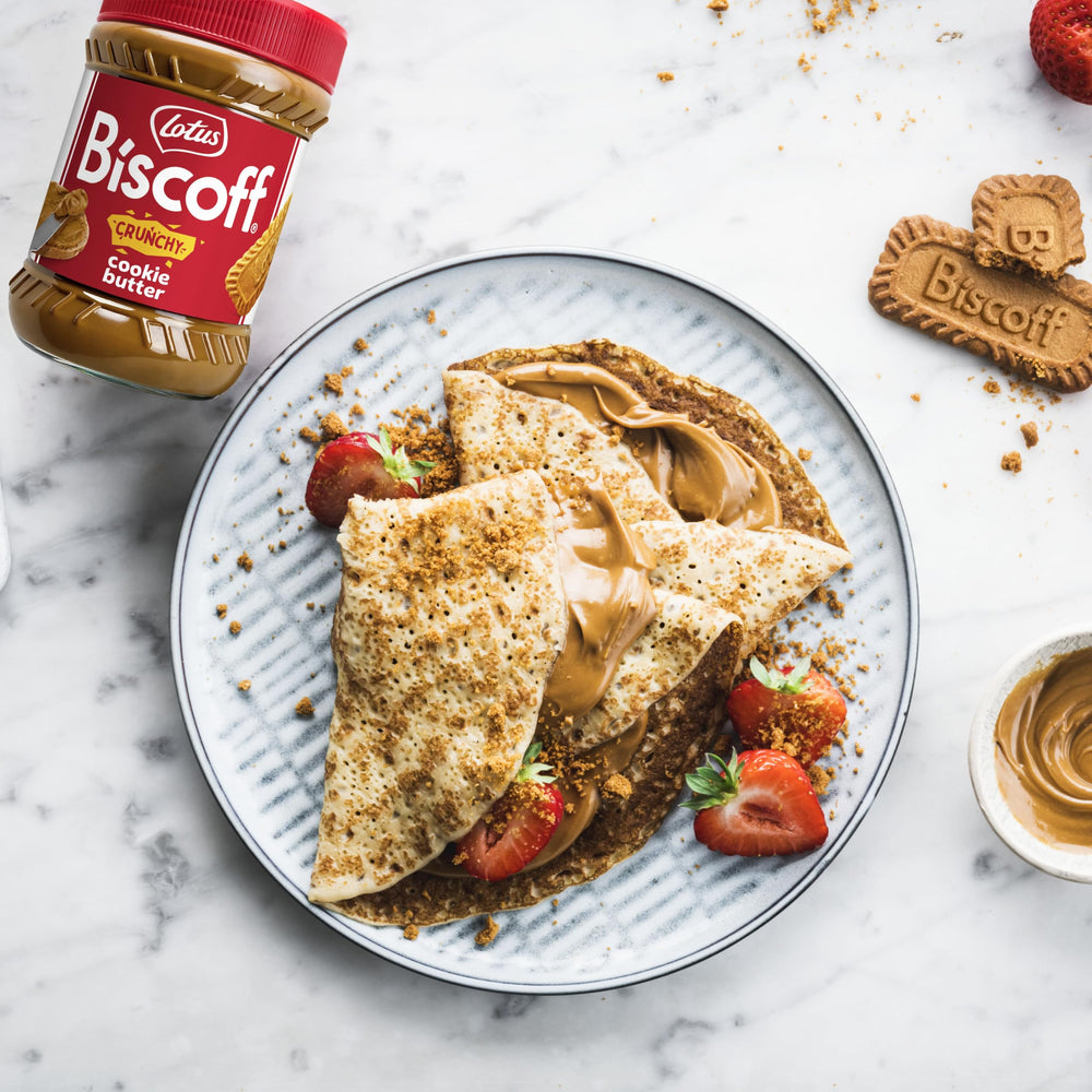 Biscoff spread on toast illustrating quick breakfast upgrade and crunch