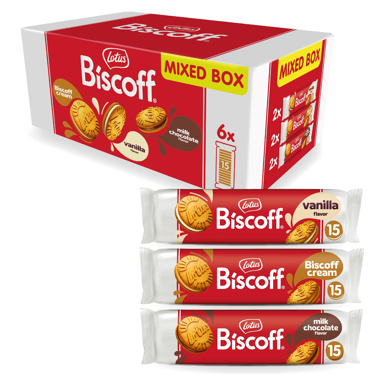 Biscoff front packaging showing variety pack and sharing convenience