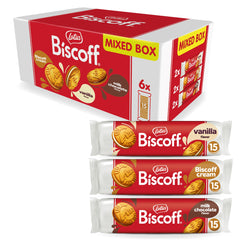 Biscoff front packaging showing variety pack and sharing convenience