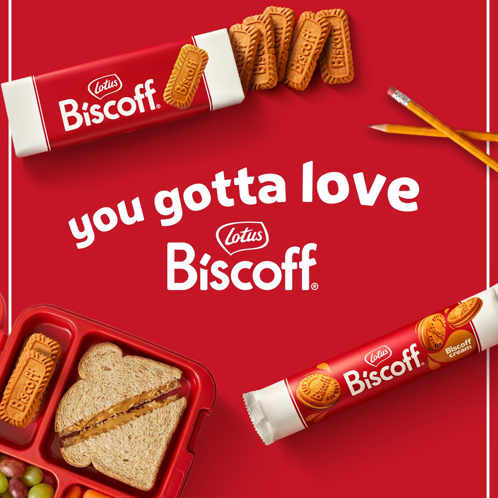 Biscoff cookies beside a ruler for size and portion comparison