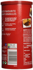 Bisto beef gravy poured over roast beef, adding rich flavour and glossy finish
