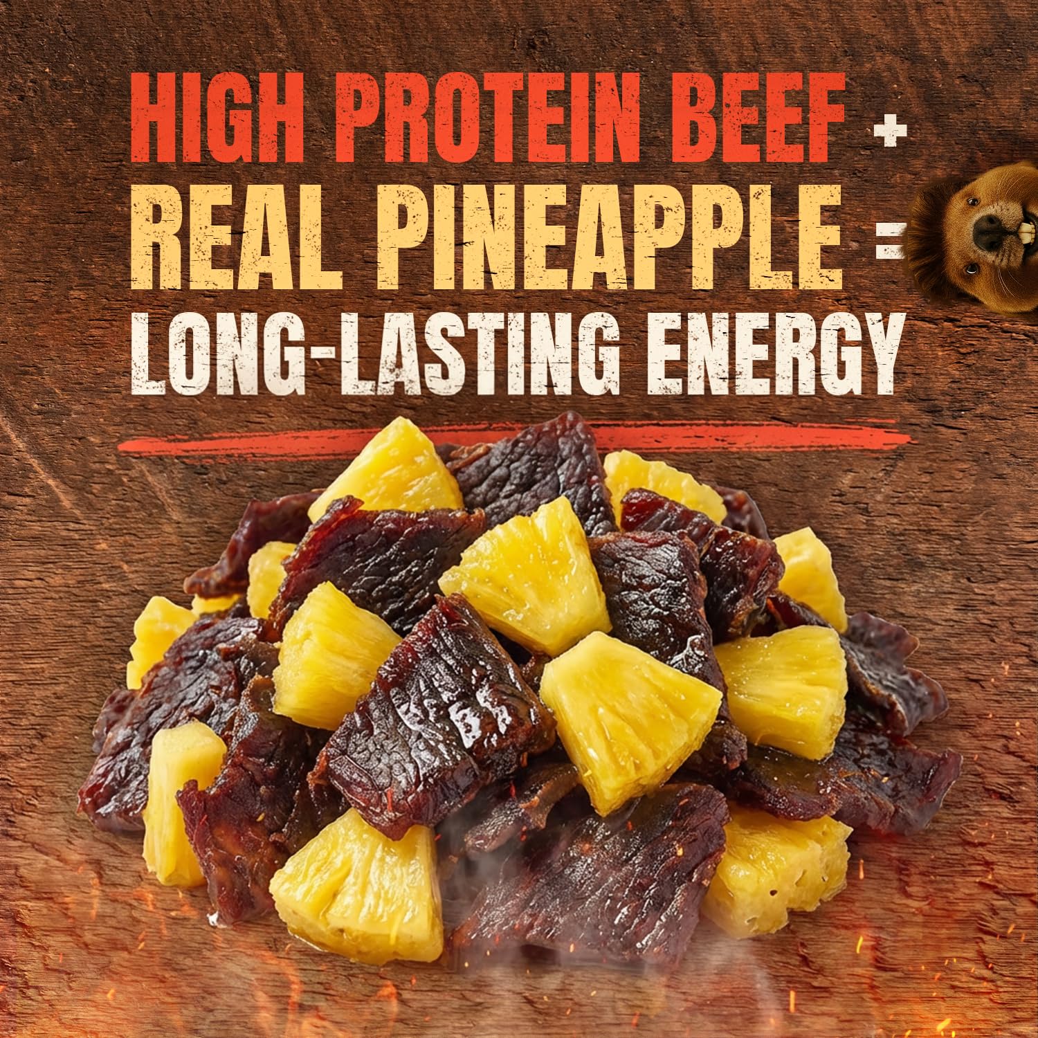 BITE ME JERKY close-up of tender beef strips highlighting soft texture and juiciness