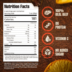 BITE ME JERKY real pineapple ingredient photo emphasizing natural fruit flavor