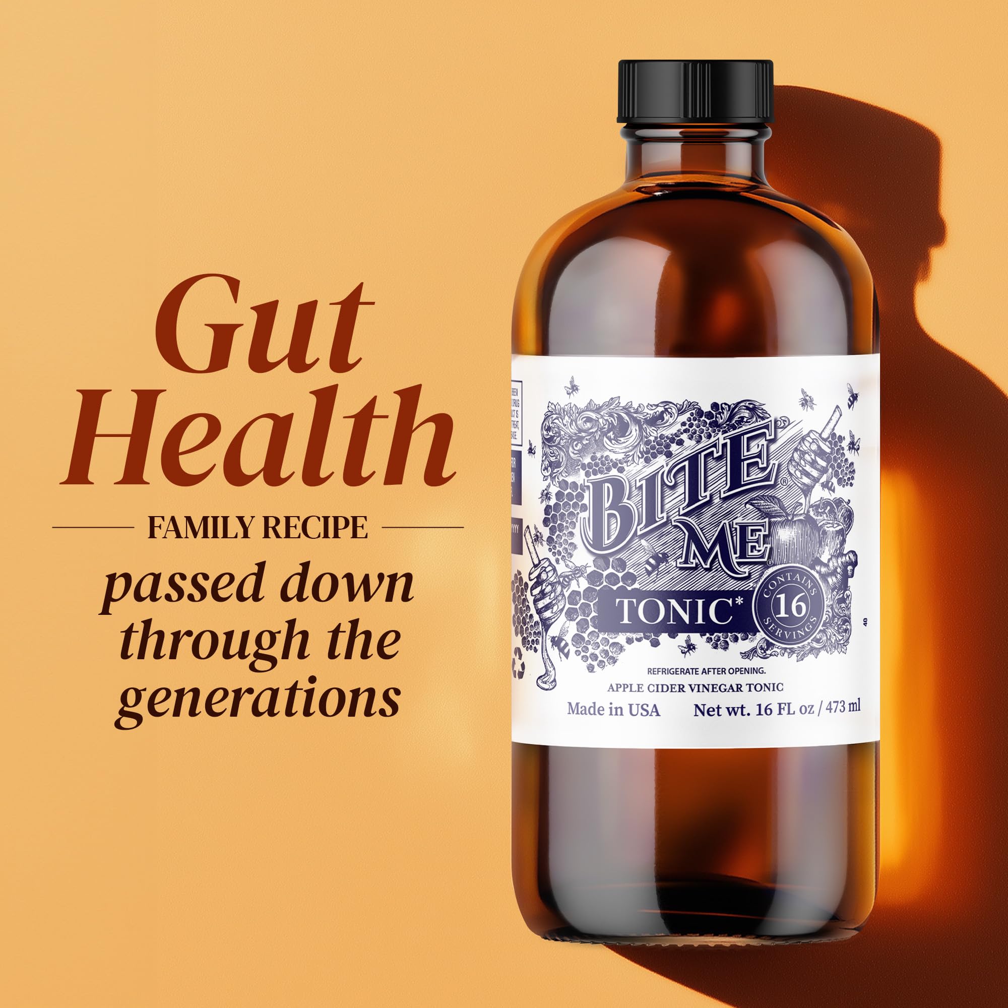 Bite Me honey drizzle from jar showing genuine Manuka honey source
