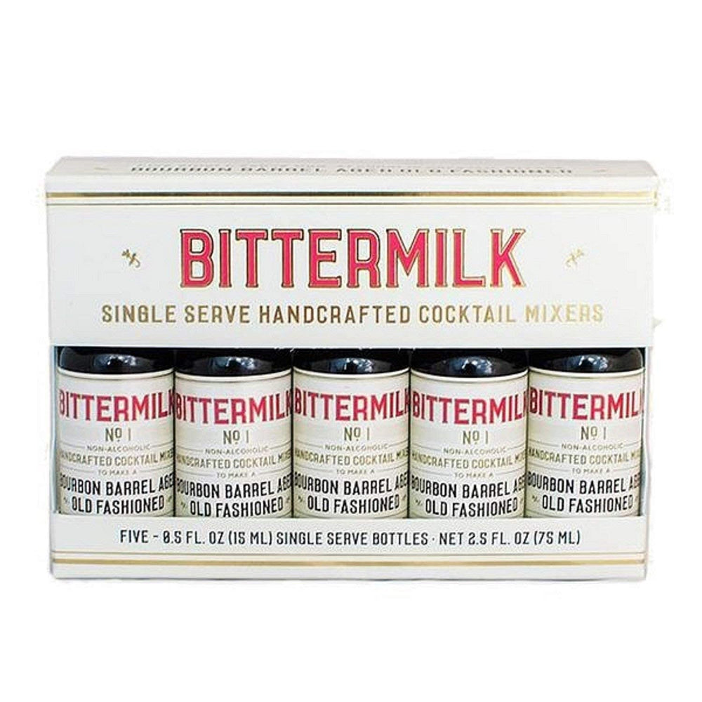 Bittermilk bourbon-barrel close-up highlighting aged syrup and oak character