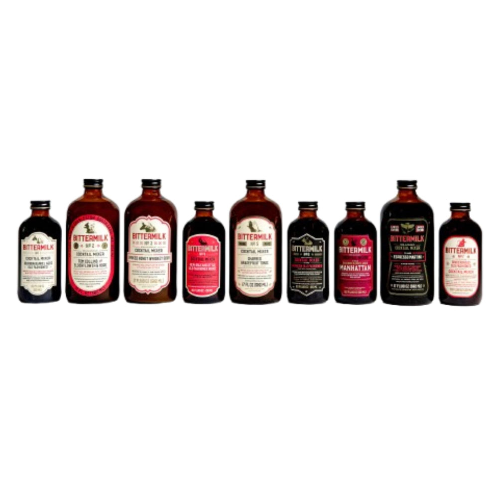 Bittermilk five-pack boxed for travel and gifting convenience