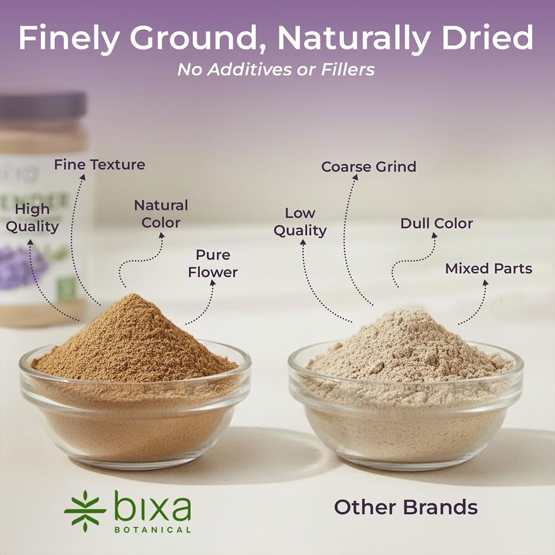 bixa BOTANICAL close-up of fine lavender powder texture for mixing