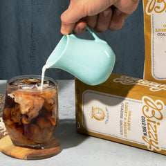 Bizzy coarse ground texture close-up for smoother cold-brew