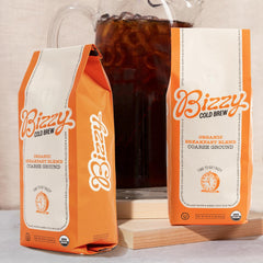 Bizzy coarse ground close-up texture highlighting micro-sifted grind for smooth extraction