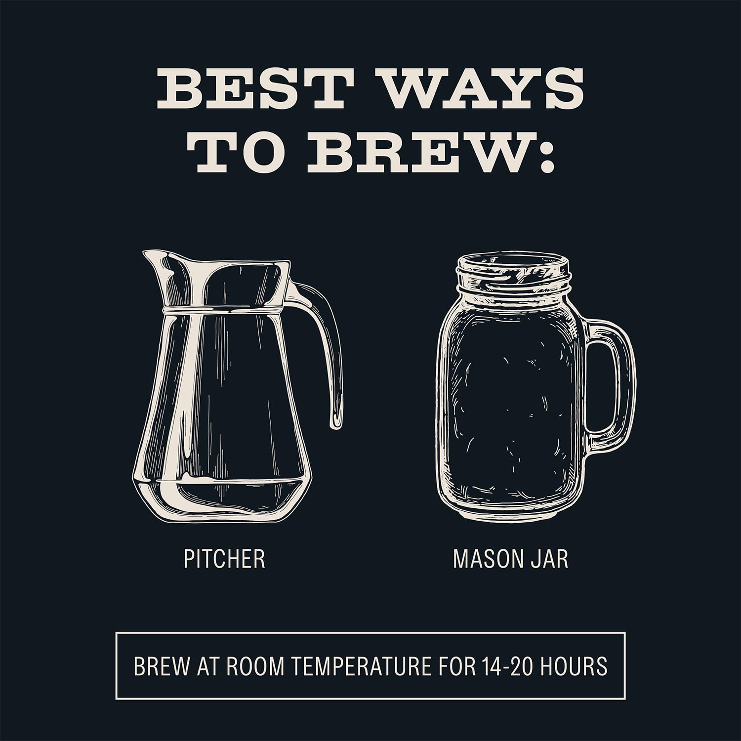 Bizzy decaf cold brew pitcher in use illustrating effortless refrigerator brewing