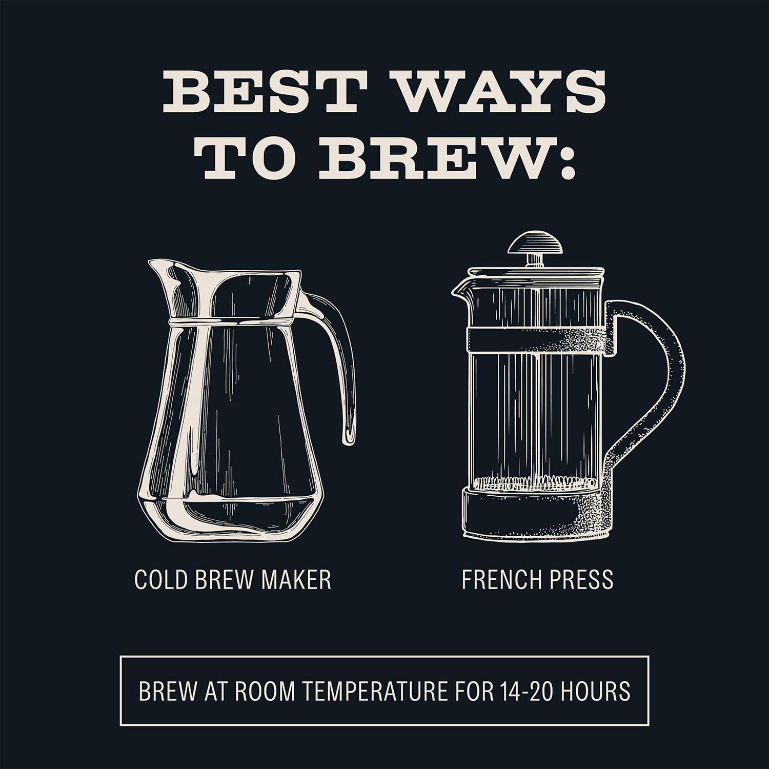 Bizzy decaf cold brew pitcher in fridge demonstrating ready-to-drink concentrate