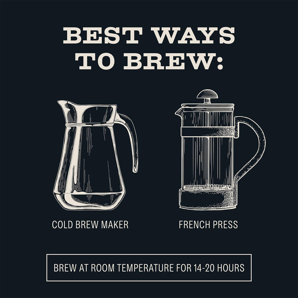 Bizzy decaf cold brew pitcher in fridge demonstrating ready-to-drink concentrate