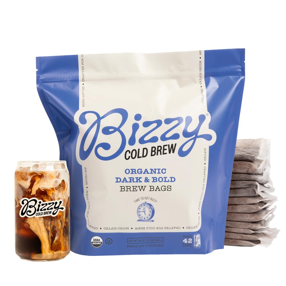 Bizzy product label with USDA Organic and Kosher seals confirming certified sourcing