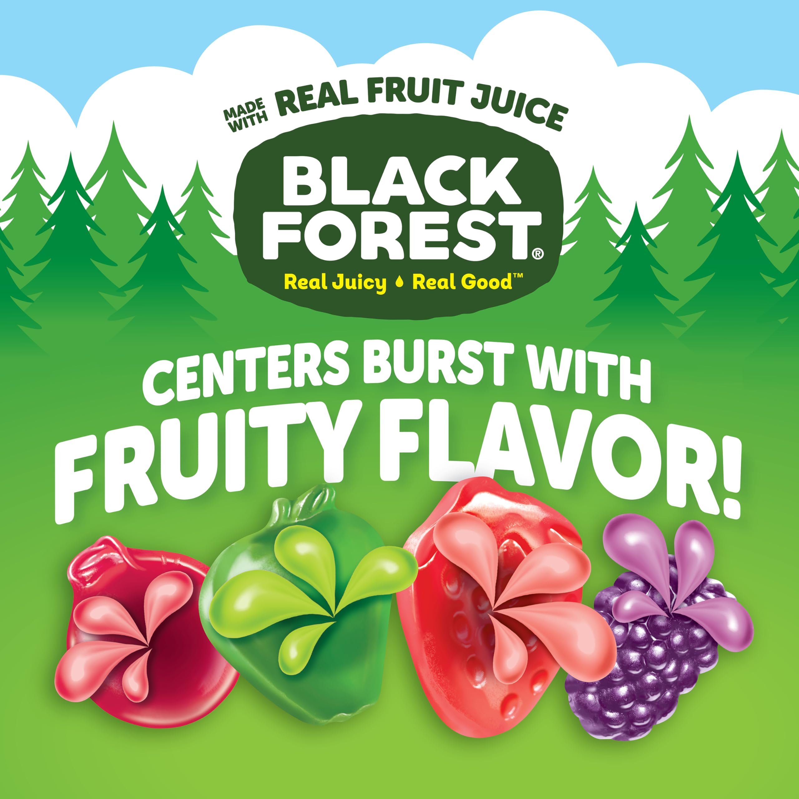 Black Forest close-up of juicy snack texture highlighting soft chew