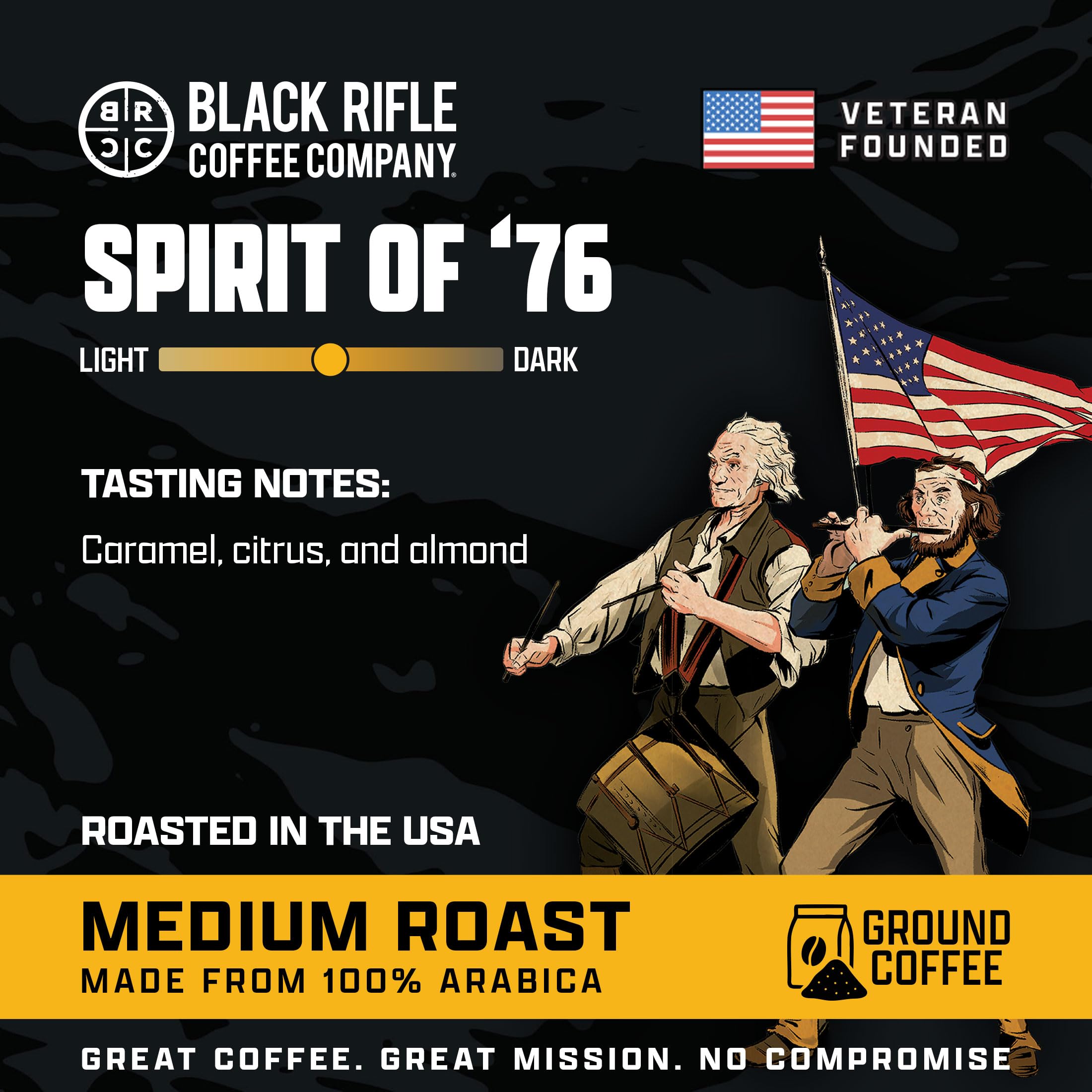 Black Rifle Coffee outdoor morning setup illustrating convenience and veteran-owned values