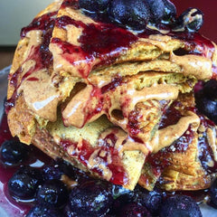 Close-up of Blackberry Patch syrup texture highlighting smooth pourability