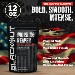 Blackout Coffee Co. being brewed in a drip coffeemaker demonstrating fast everyday use