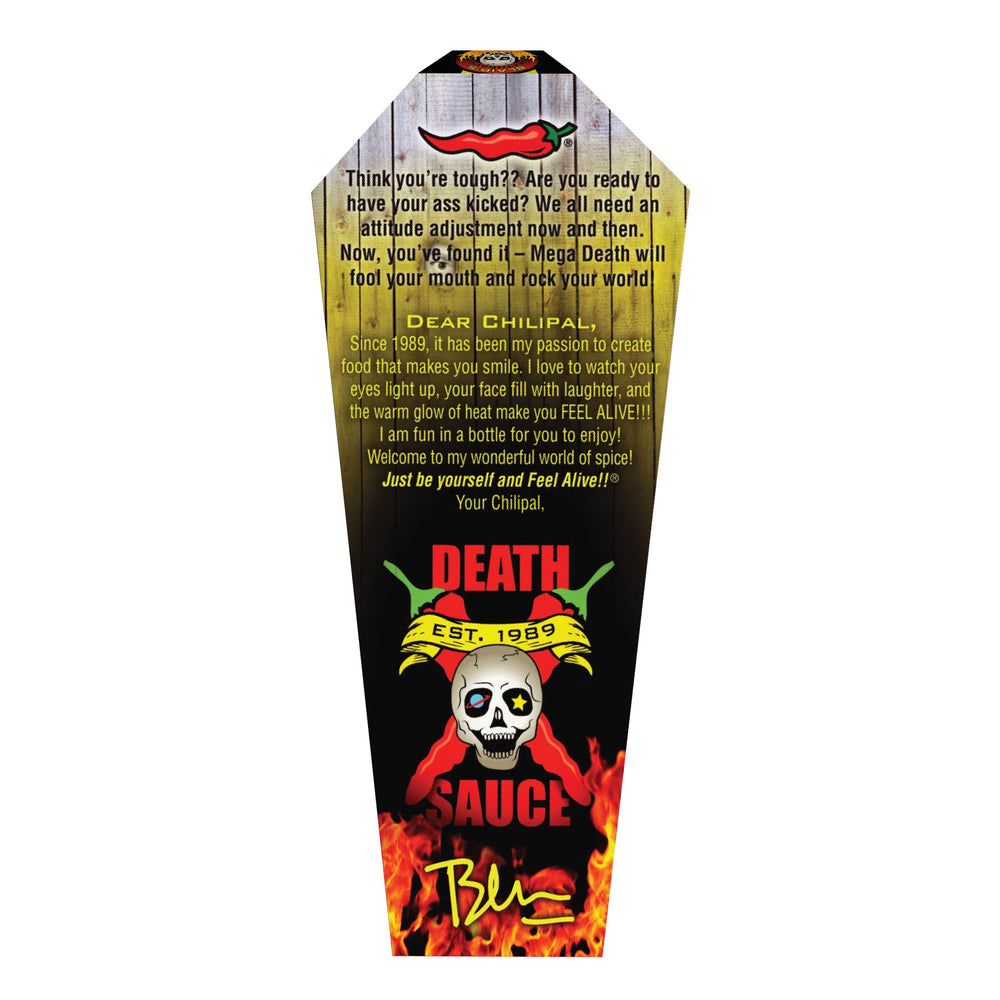 Blair's coffin-shaped box packaging highlighting collectible presentation benefit