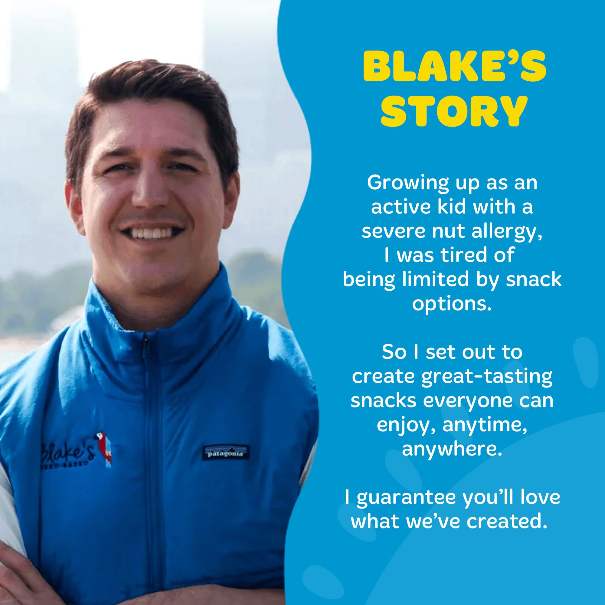 Blake's treat in a lunchbox showing school-safe, individually wrapped benefit