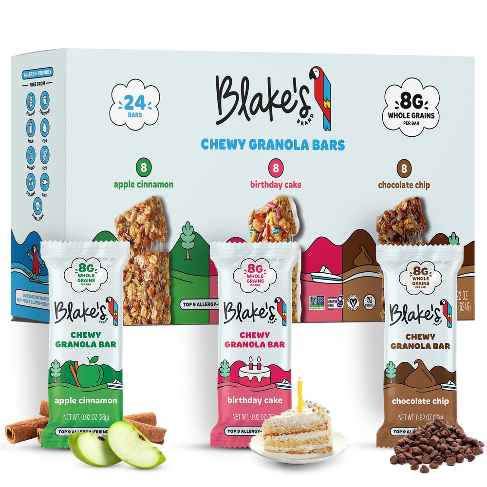 Blake's Seed Based front packaging showing variety pack and convenience