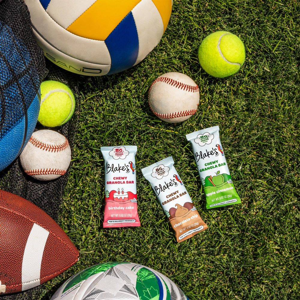 Blake's Seed Based bar in hand showing actual size and on-the-go portability
