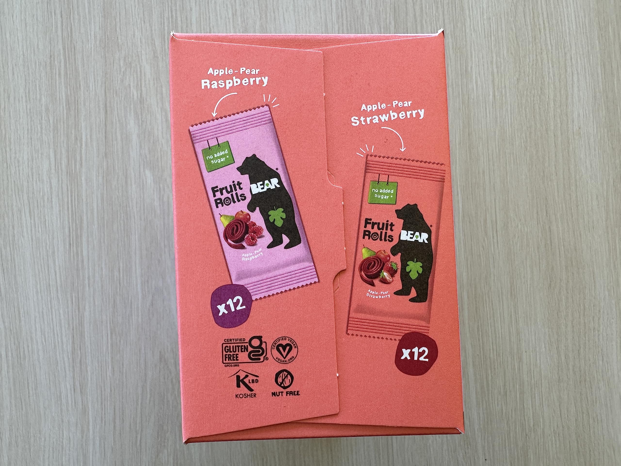 BLholife Bear ingredients label showing whole fruit and clean list