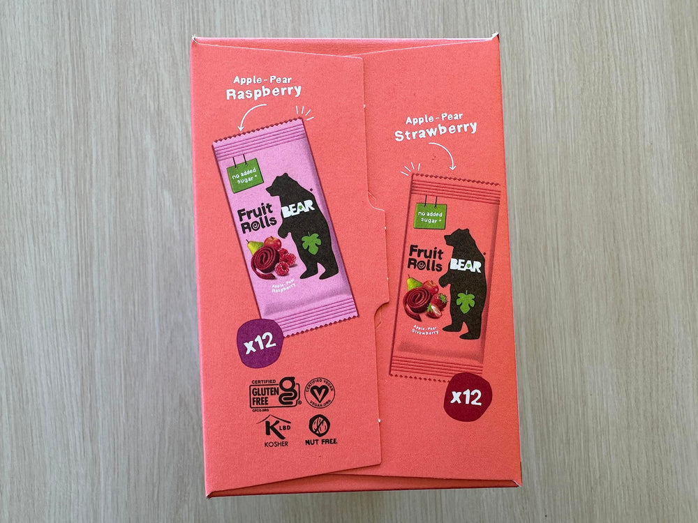 BLholife Bear ingredients label showing whole fruit and clean list