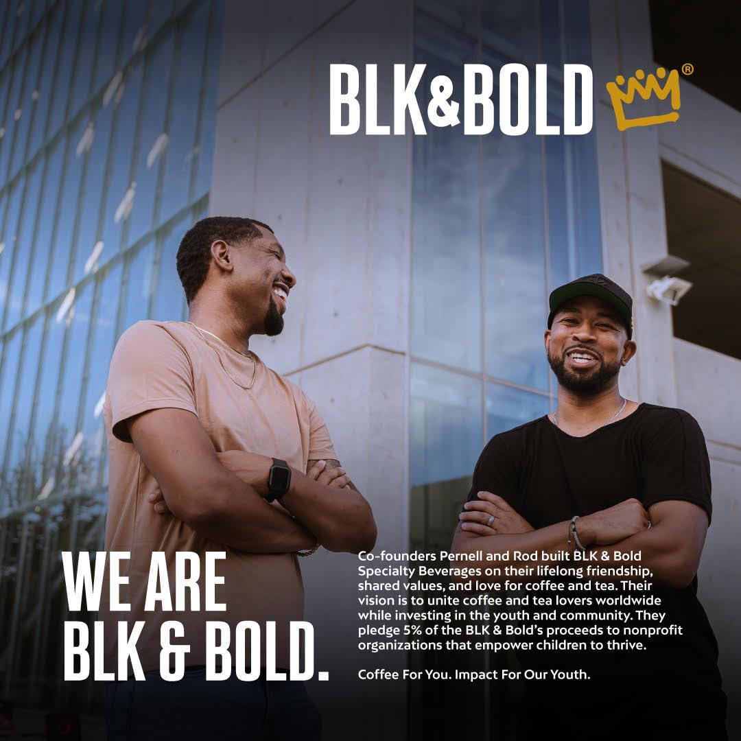 BLK & Bold cup on kitchen counter with box, evokes daily lifestyle convenience
