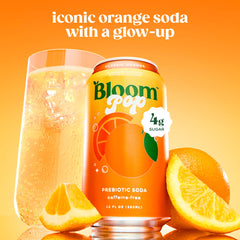 Person holding Bloom Nutrition can outdoors demonstrating portability and on-the-go refreshment