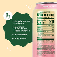 Bloom Nutrition Bloom Pop side label close-up highlighting ingredient clarity and prebiotic mention for informed choices