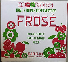 Bloomers Frosé back label with ingredients and dietary badges for shopper confidence