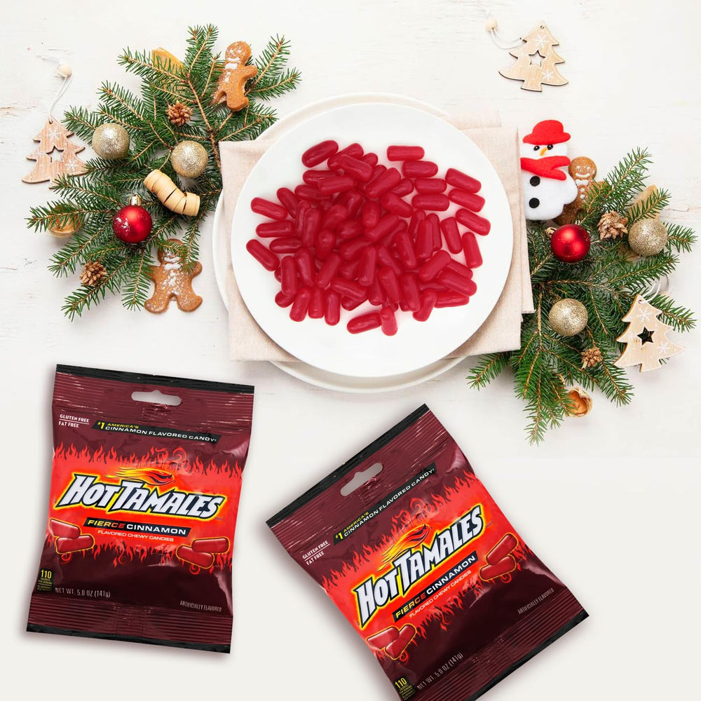 Bloom's Hot Tamales staged in cozy lifestyle scene indicating casual snacking and social sharing