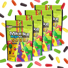 Bloom's Mike and Ike open box showing chewy sour candies ready to serve