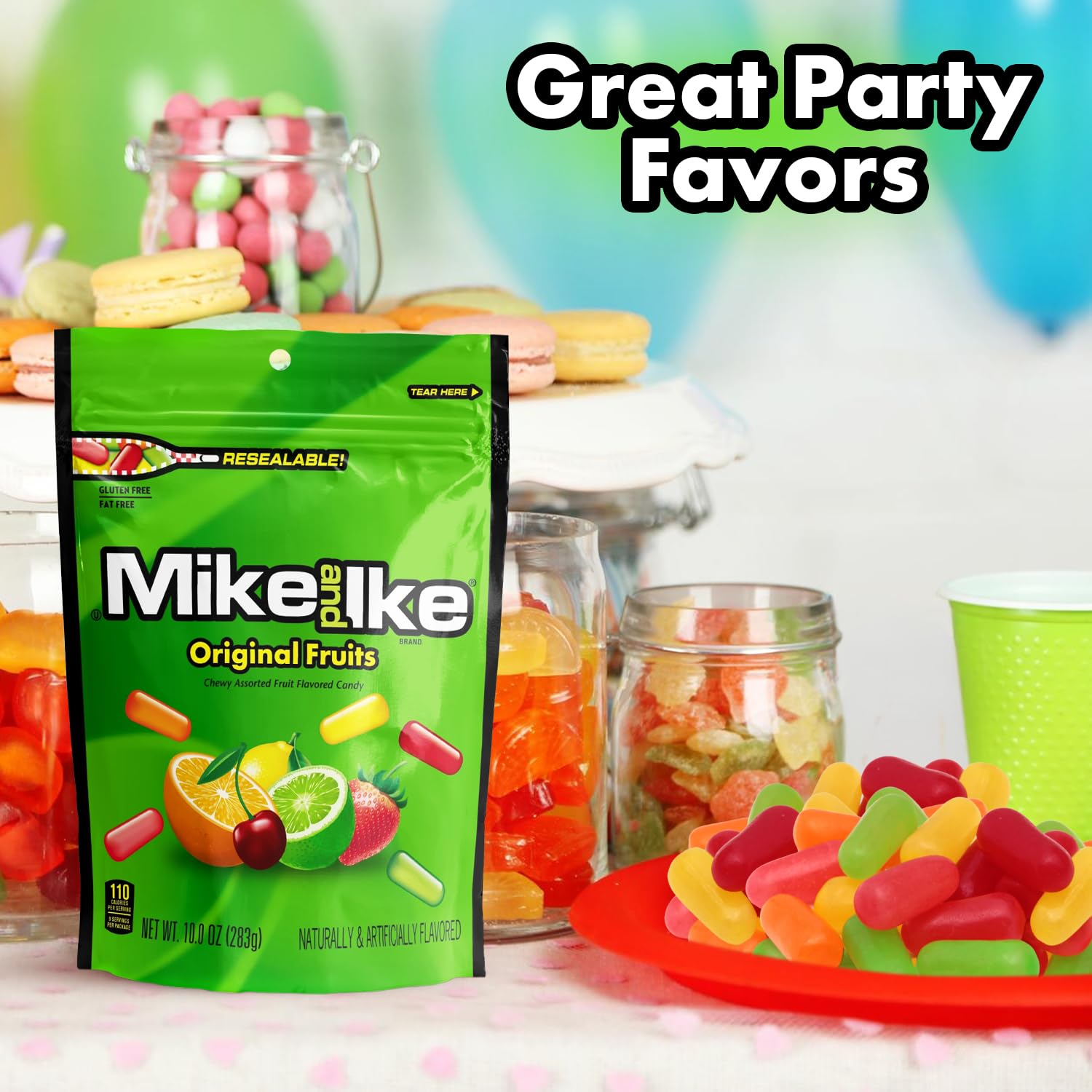 Bloom's Mike and Ike on a living room table during a movie night with friends