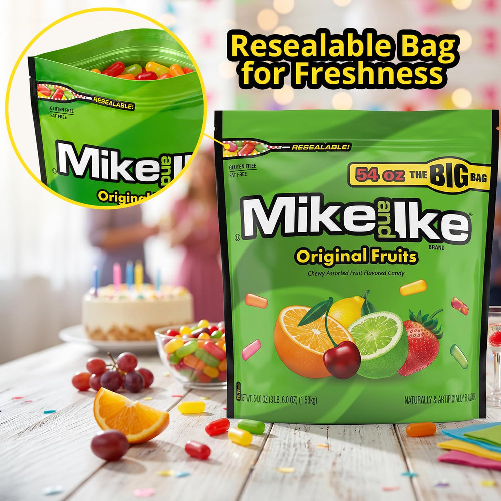 Bloom's pinata being filled with Mike and Ike candies for festive party fun