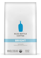 Blue Bottle Coffee front packaging showing brand and organic 12 oz