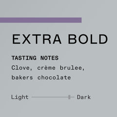 Blue Bottle Coffee brewed cup steaming and showing rich dark-roast crema