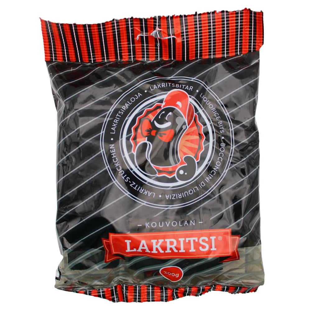Blue Desert Market Kouvolan Lakritsi front packaging shows premium bag and gifting appeal