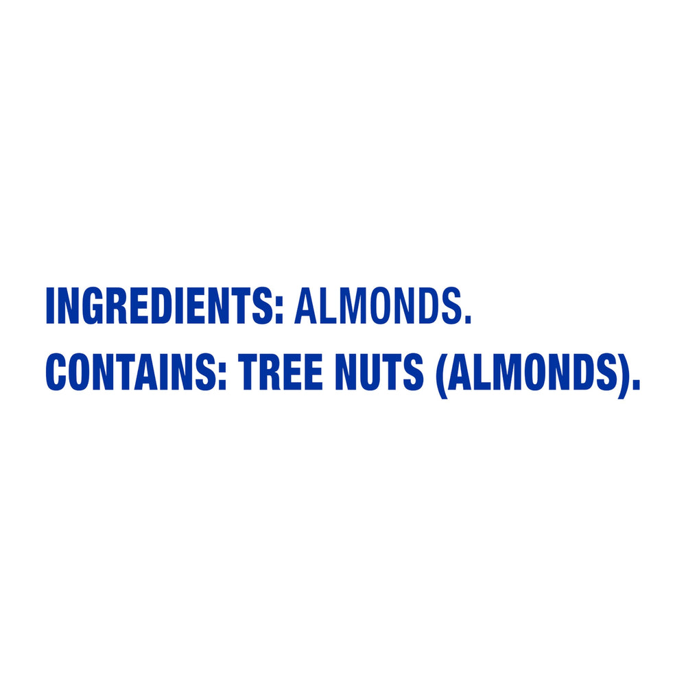 Blue Diamond pack in hand showing single-serve scale for easy portion control