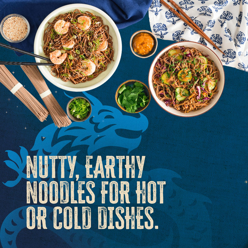 Blue Dragon cooked noodles in bowl with broth showcasing quick meal preparation