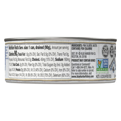 Blue Harbor Fish Co. open can of salmon flakes ready to eat for convenience