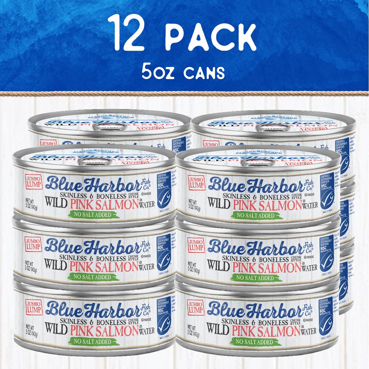 Blue Harbor Fish Co. label with MSC ecolabel showing sustainable sourcing assurance